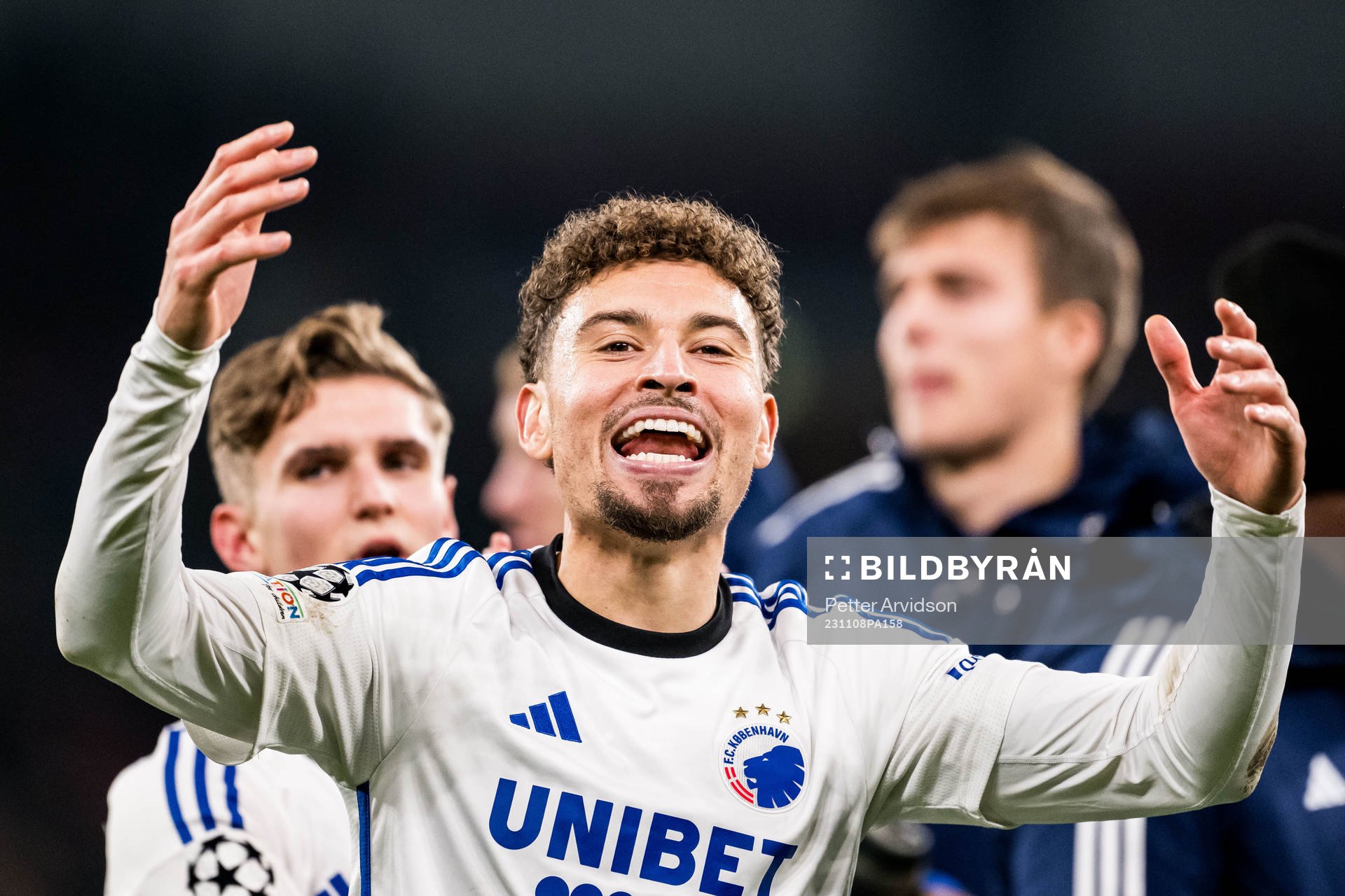 Jordan Larsson of FC Copenhagen celebrates
