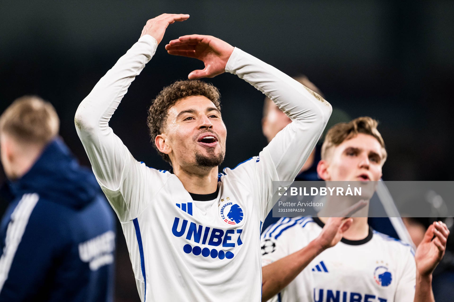 Jordan Larsson of FC Copenhagen celebrates