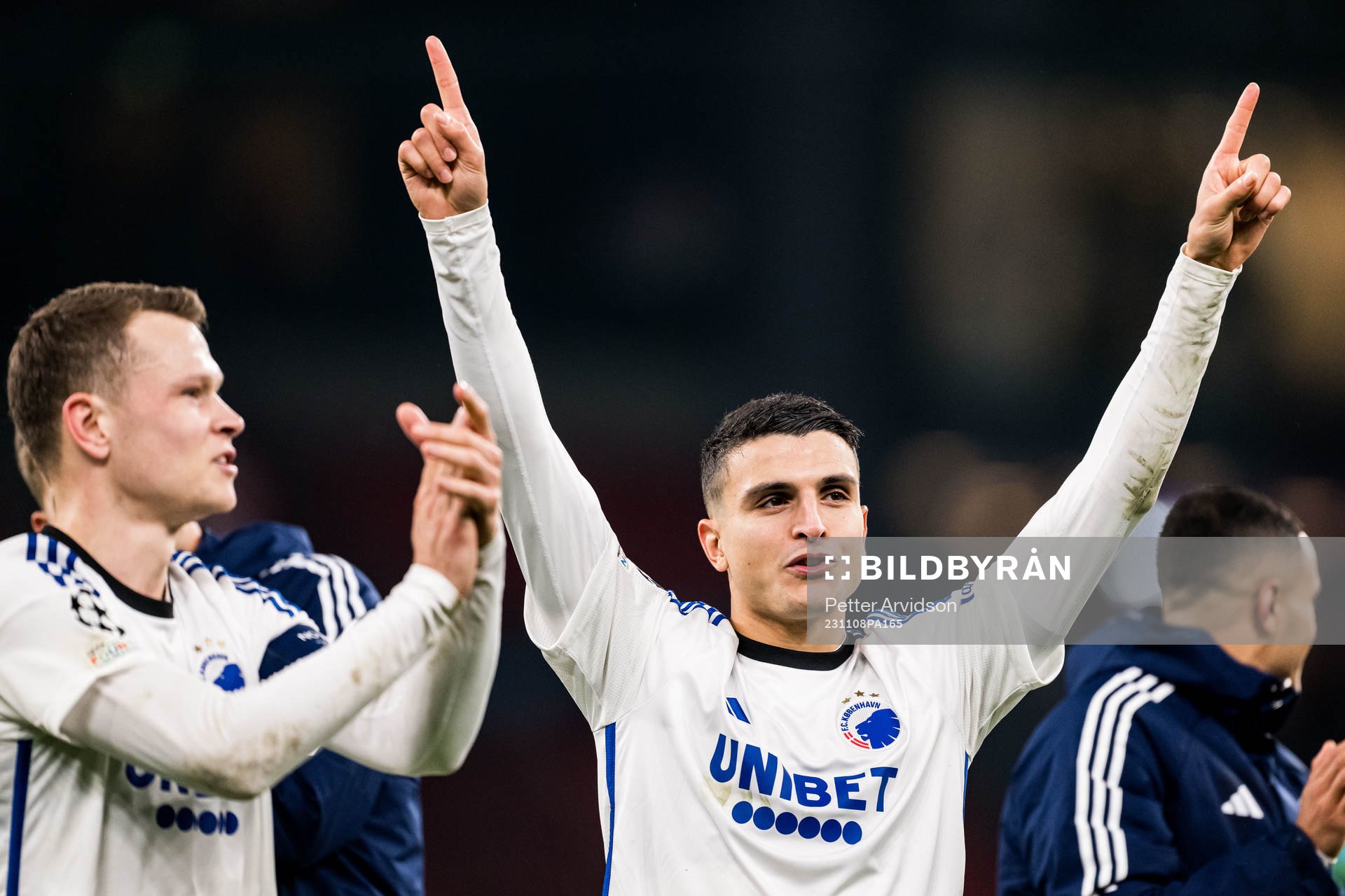 Viktor Claesson and Mohamed Elyounoussi of FC Copenhagen