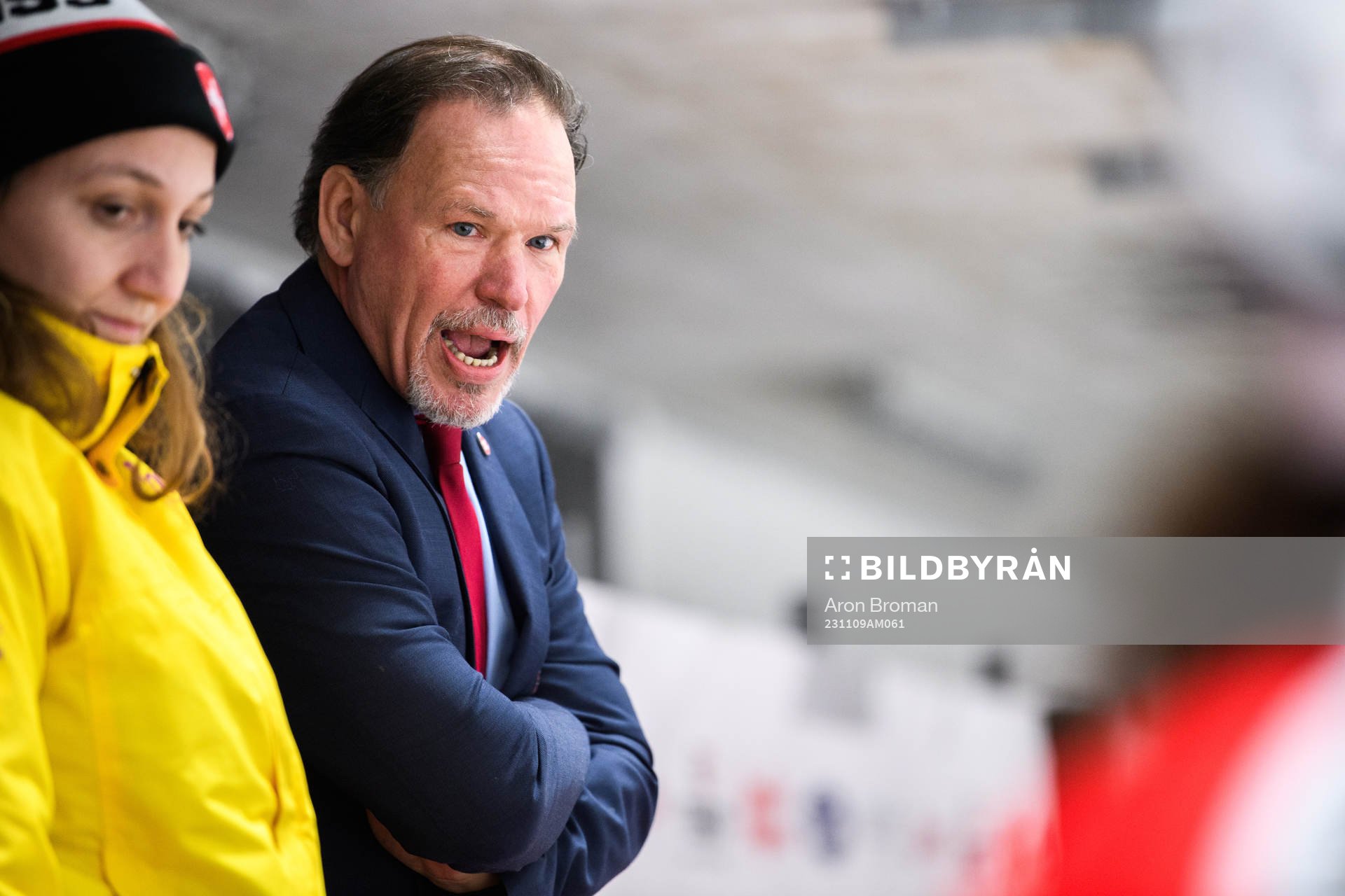 Head coach Colin Muller of Switzerland