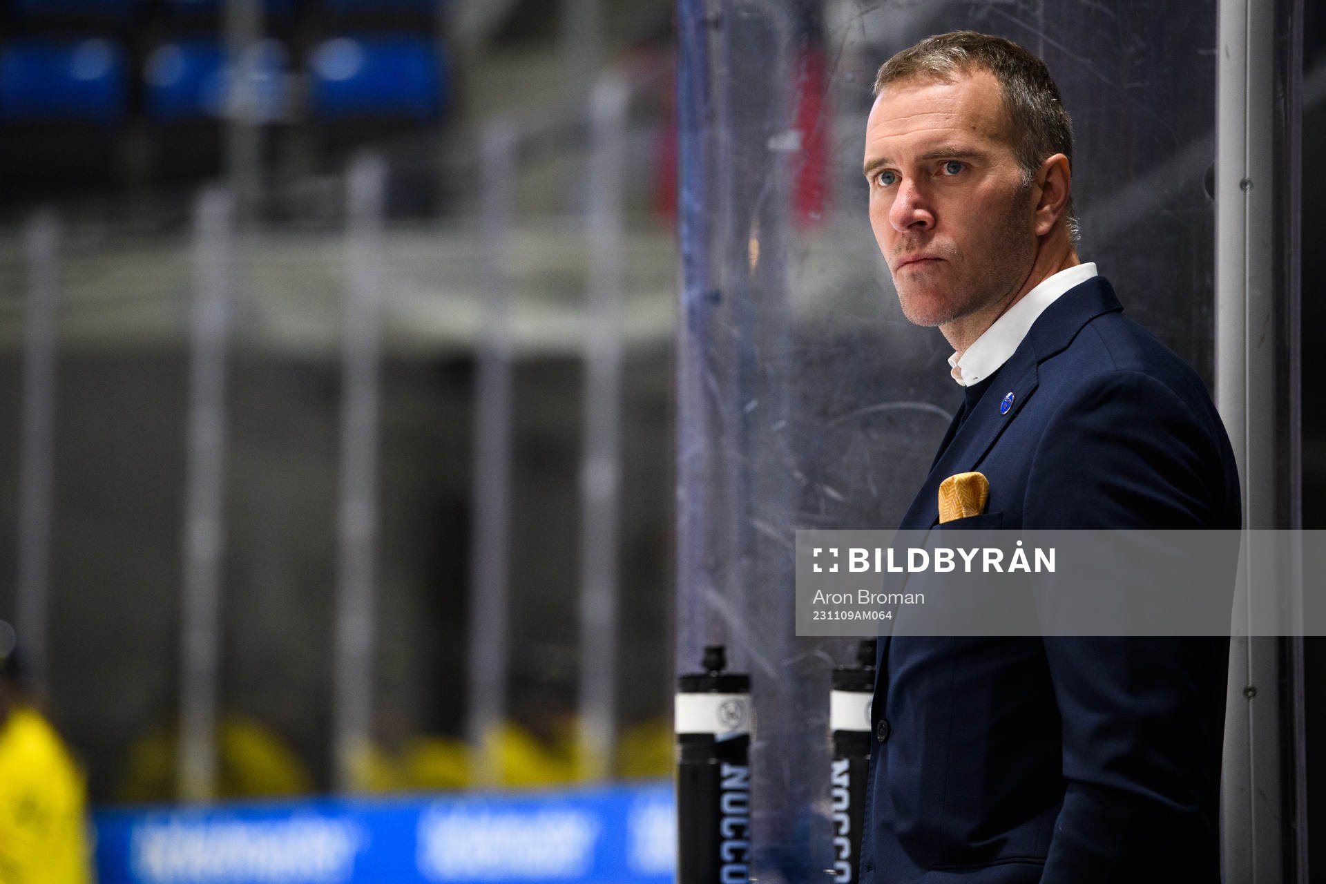 Goaltender coach Ola Kahem of Sweden