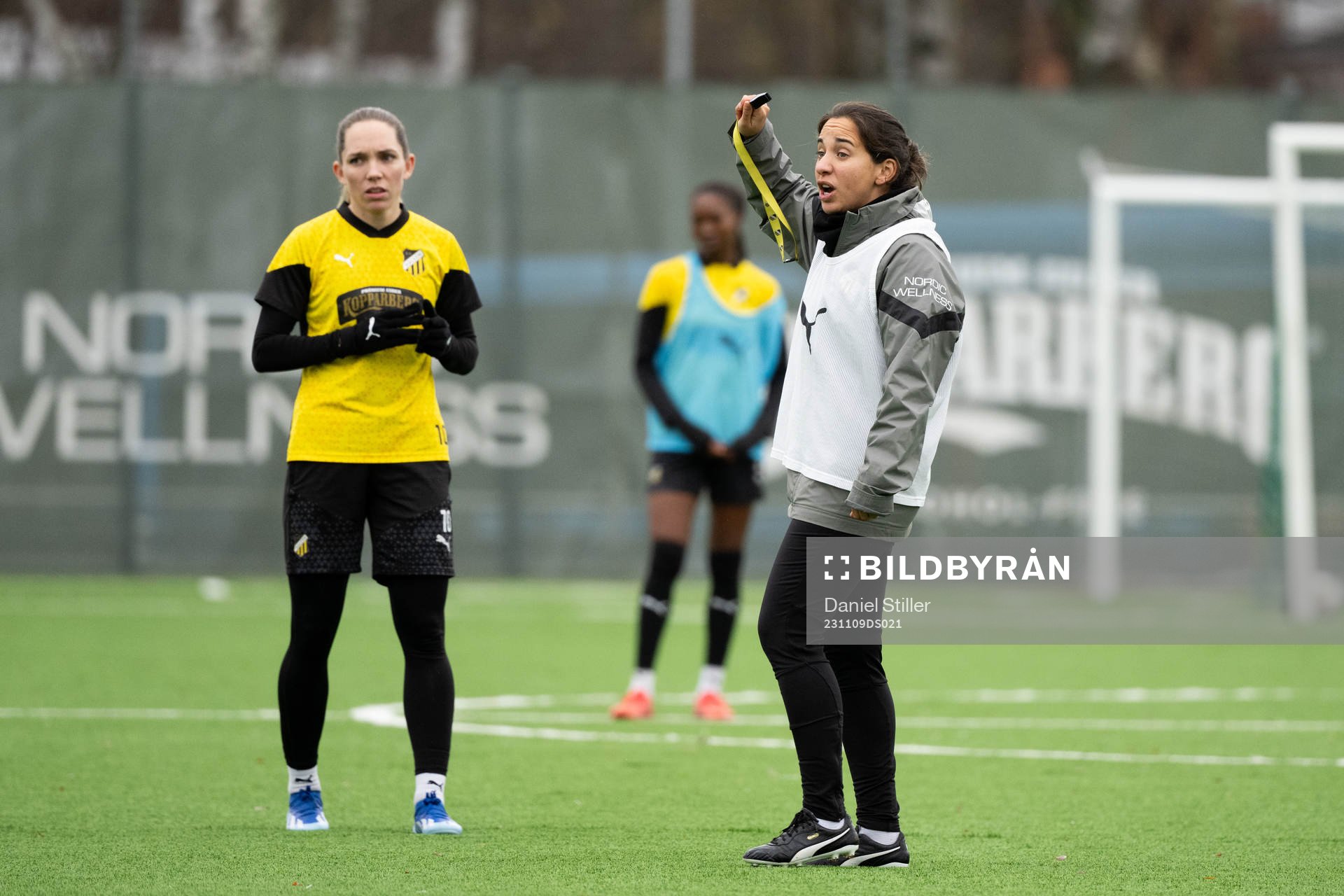 Elin Rubensson och assisterande tränare Bri Campos