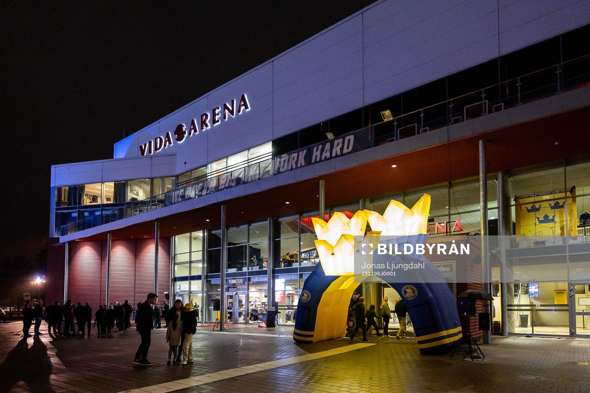 Exterior view of Vida arena prior to the Karjala Tournament