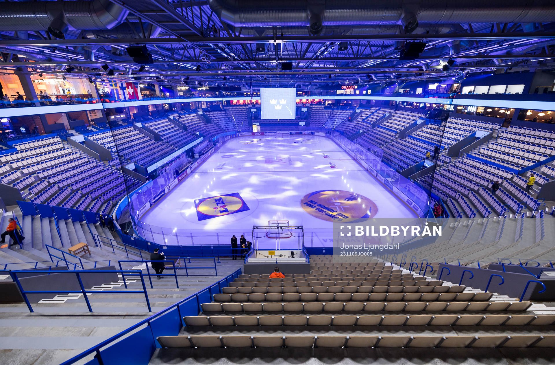 Interior view of Vida arena