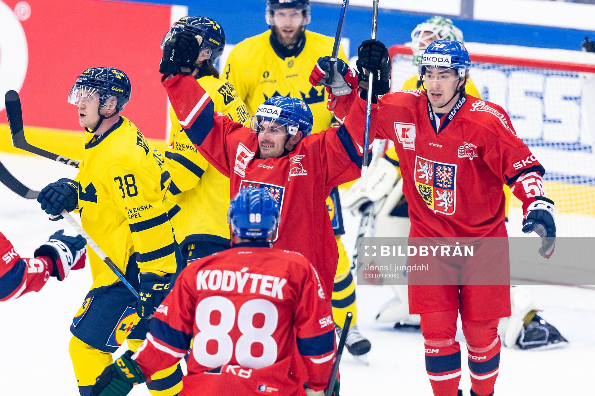 Jakub Flek of Czech Republic celebrates