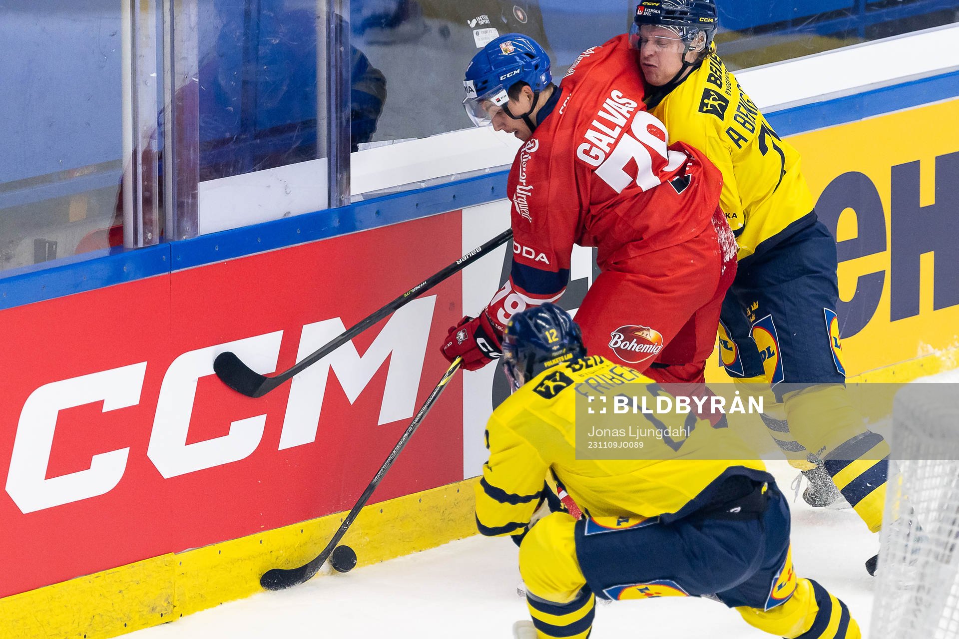 Jakub Galvas of Czech Republic and Anton Bengtsson of Sweden
