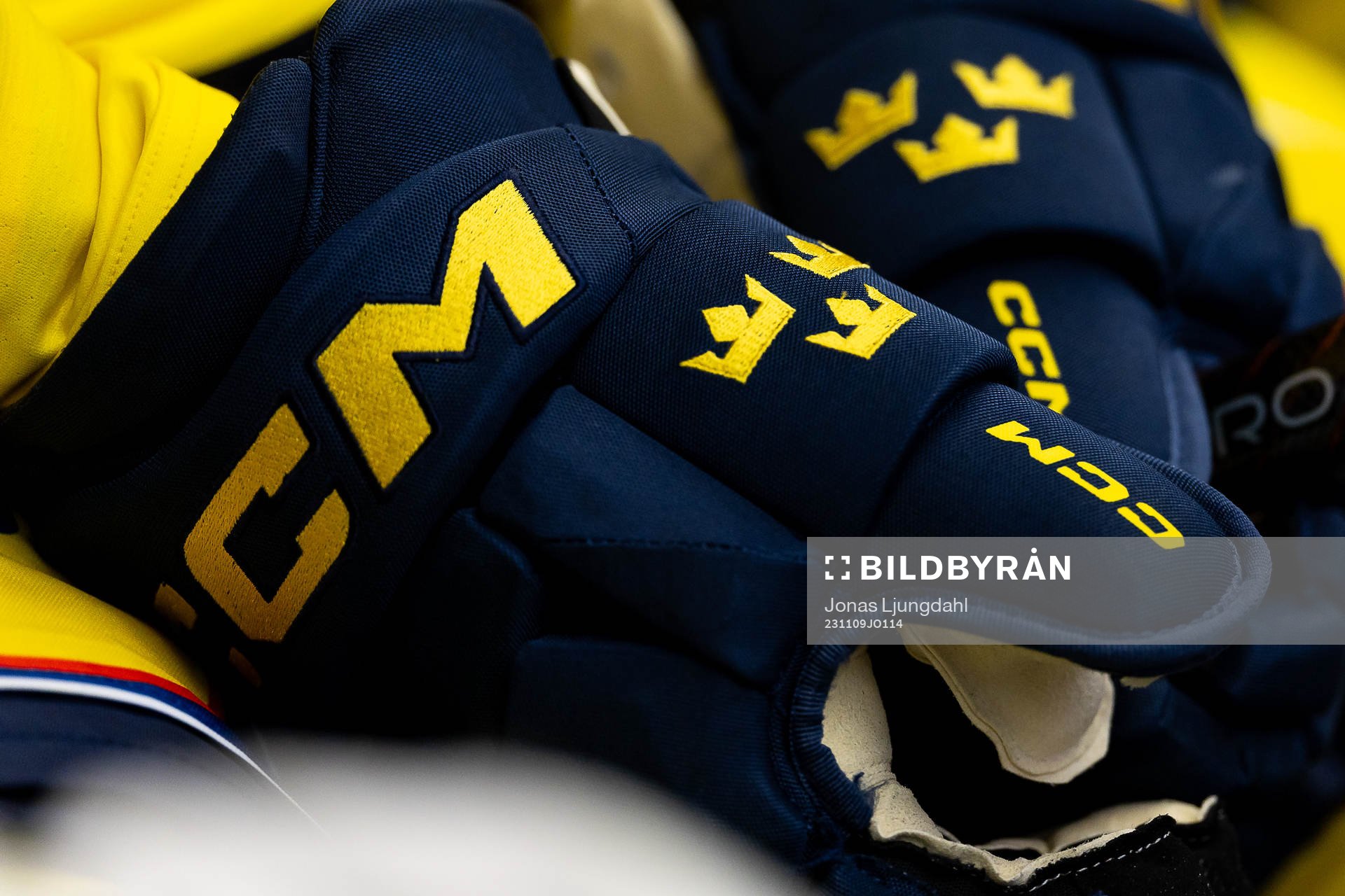 Hockey gloves of Sweden