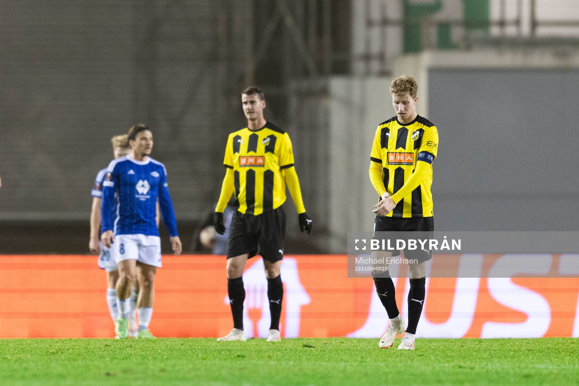 Johan Hammar and Samuel Gustafson of BK Häcken look