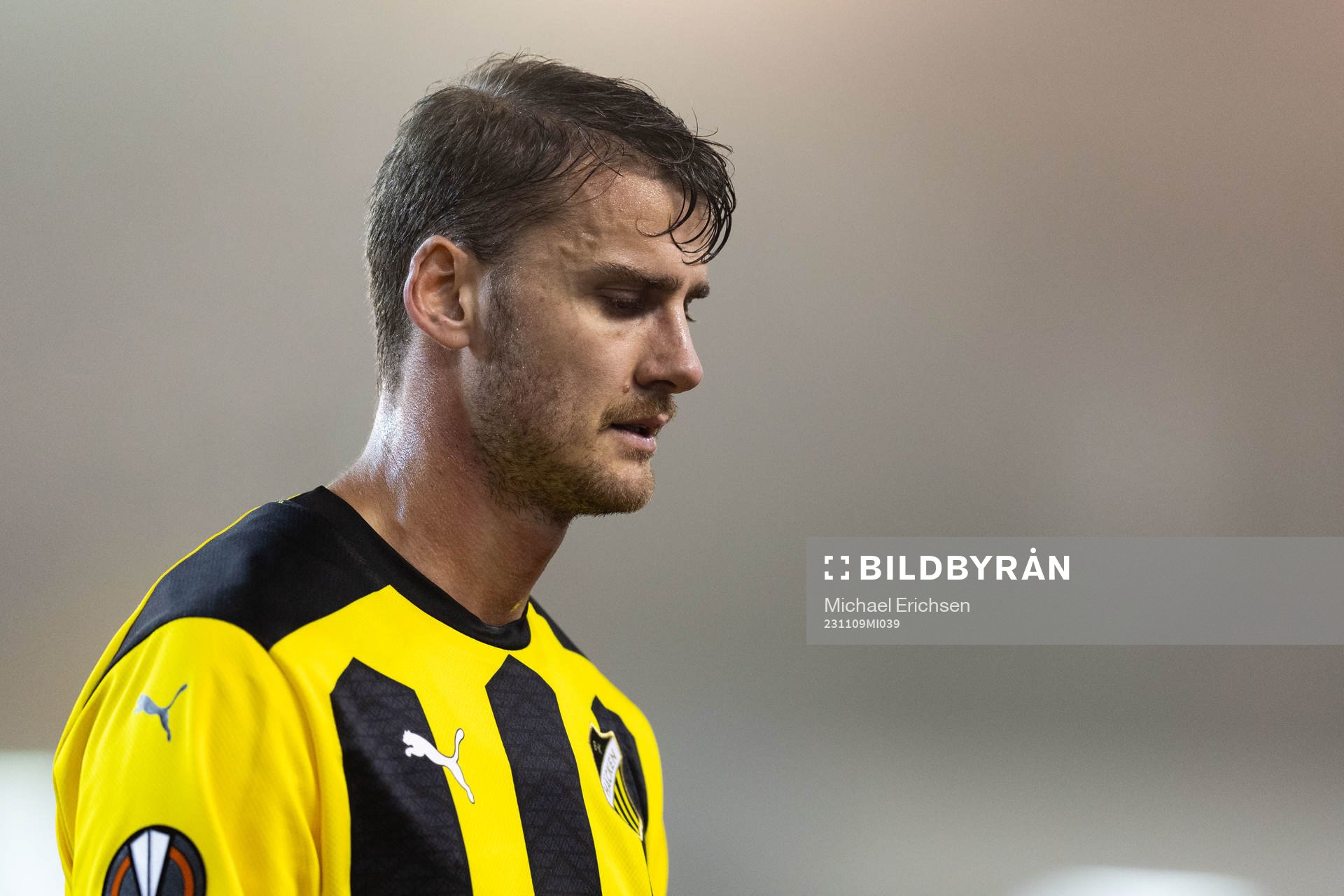 Johan Hammar of BK Häcken looks dejected
