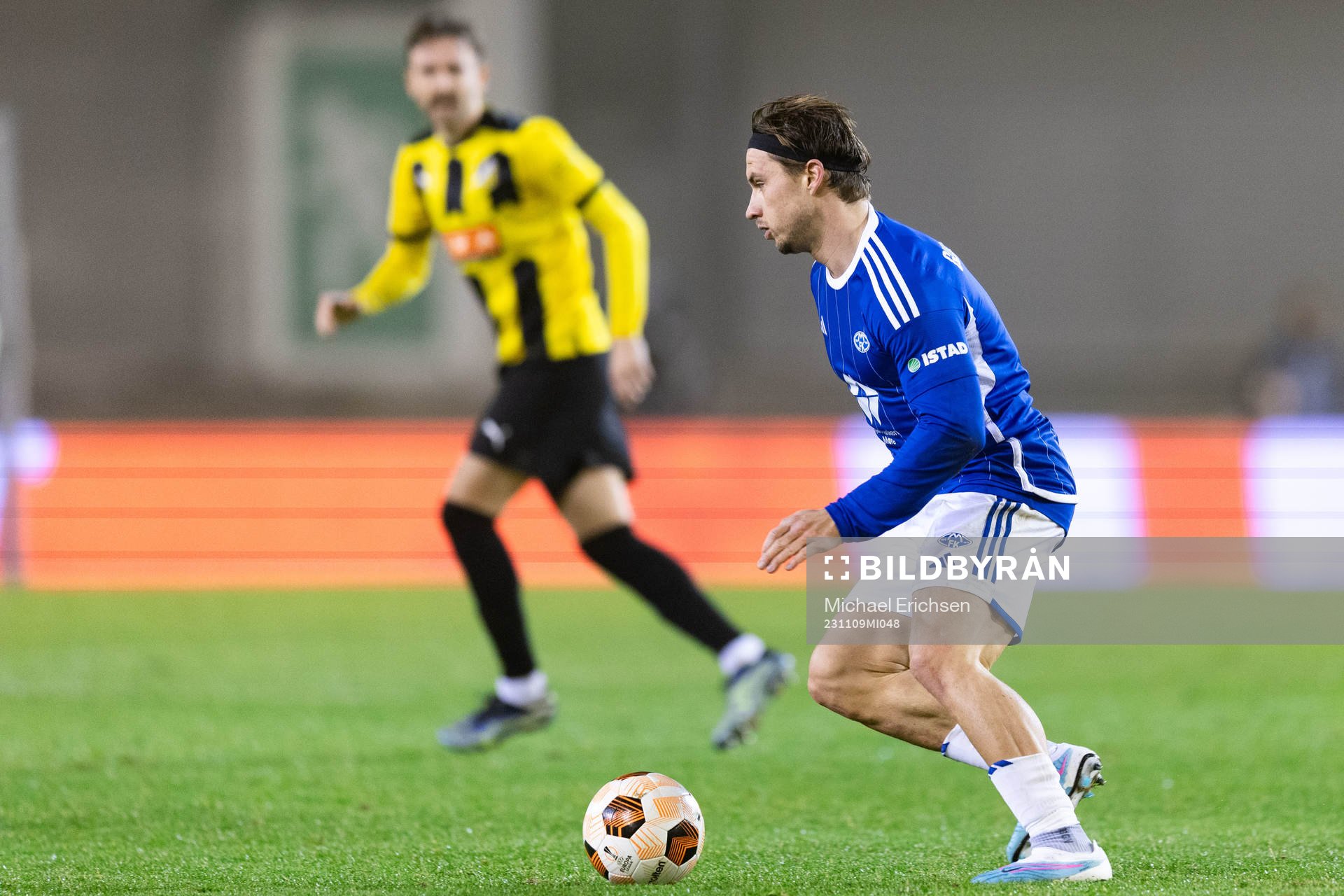 Fredrik Gulbrandsen of Molde during the UEFA Europa League football match between BK Häcken and Molde on November 9, 2023 in Göteborg.