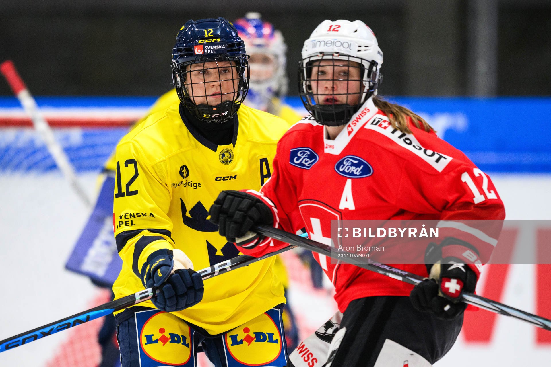Maja Nylén-Persson of Sweden and Lisa Ruedi of Switzerland