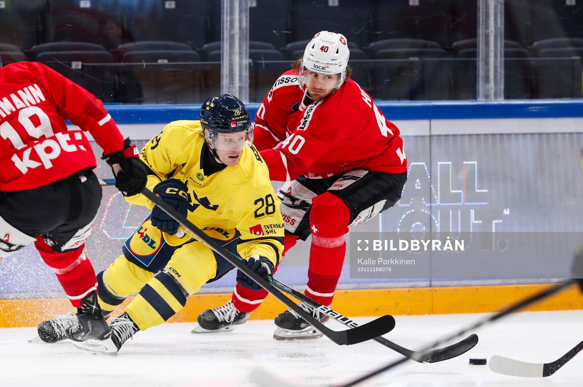 Anton Bengtsson of Sweden and Andre Heim of Switzerland