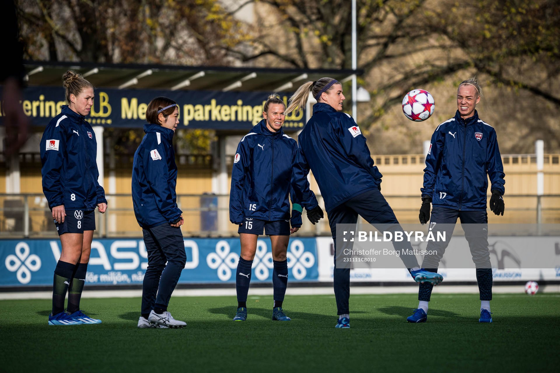 FC Rosengårds Rebecca Knaak, Mai Kadowaki, Jessica Wik,