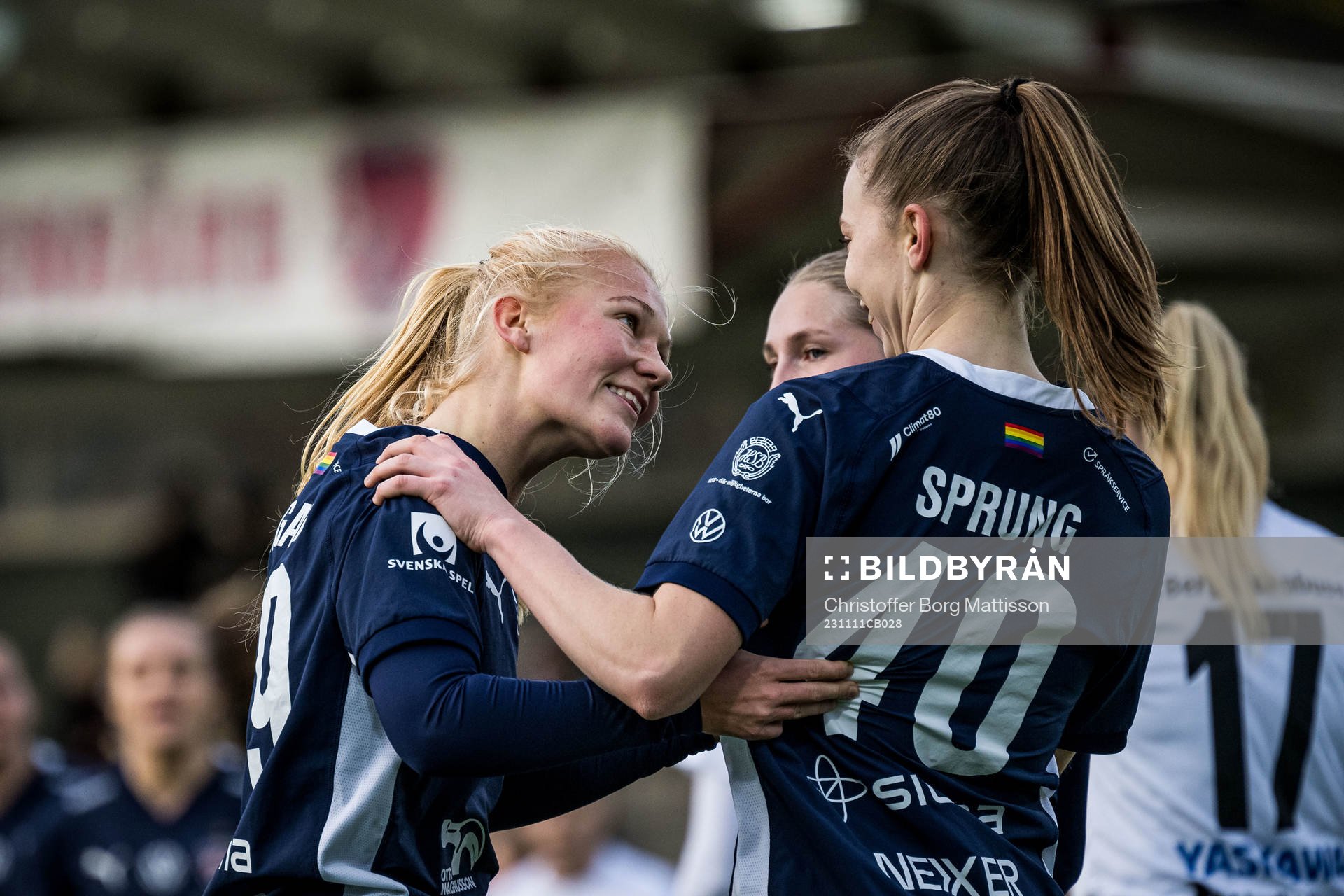 FC Rosengårds Sofie Bruun Bredgaard jublar