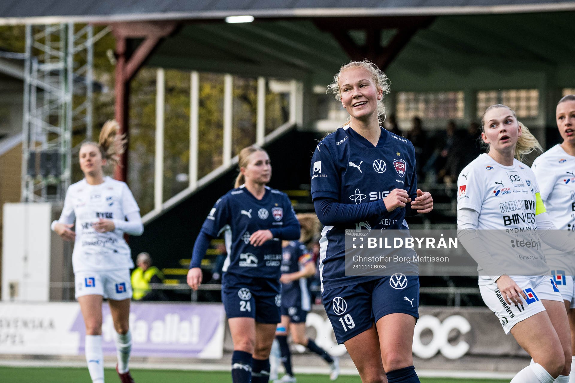 FC Rosengårds Sofie Bruun Bredgaard jublar