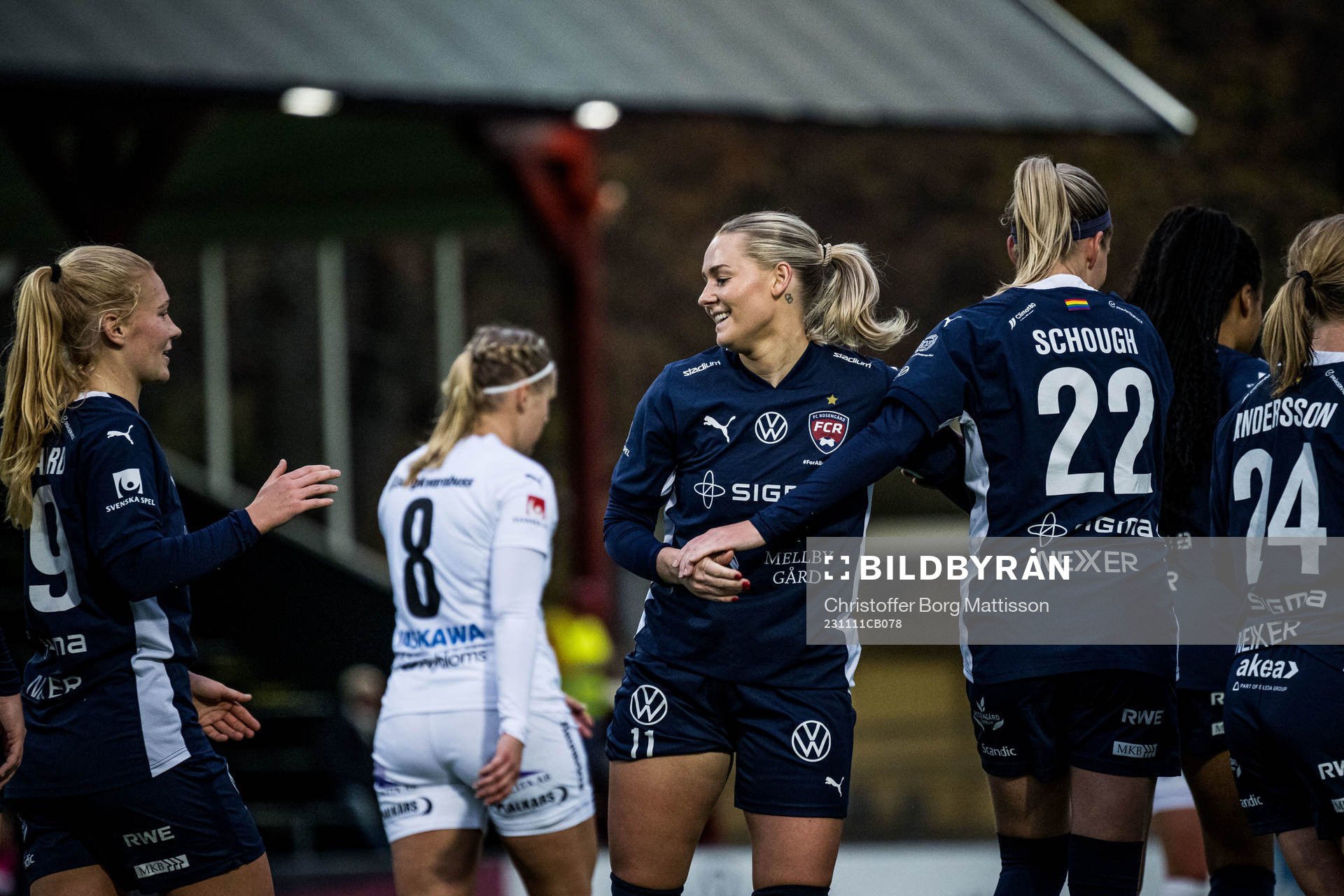 FC Rosengårds Emma Jansson jublar