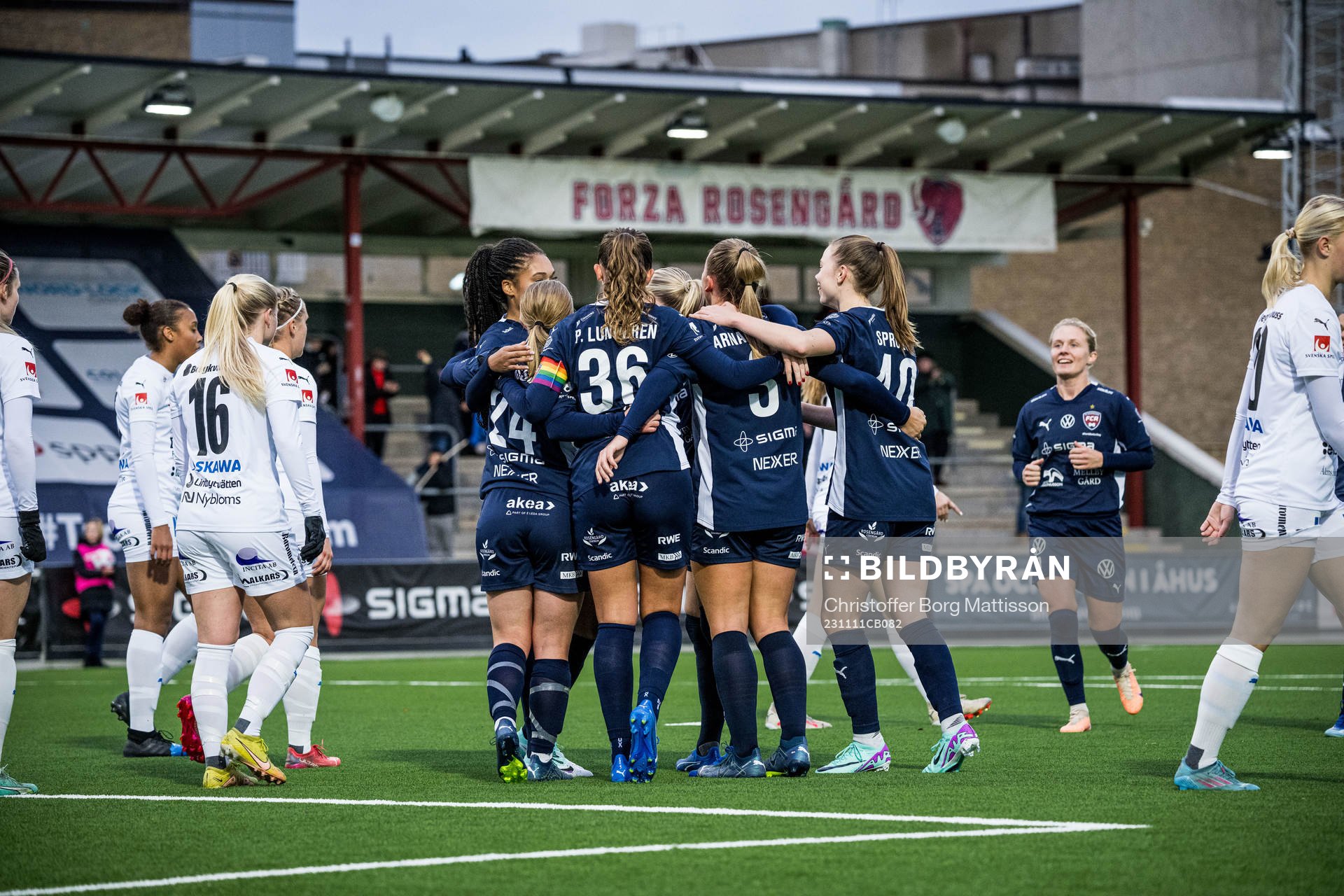 FC Rosengårds Gudrun Arnardottir jublar