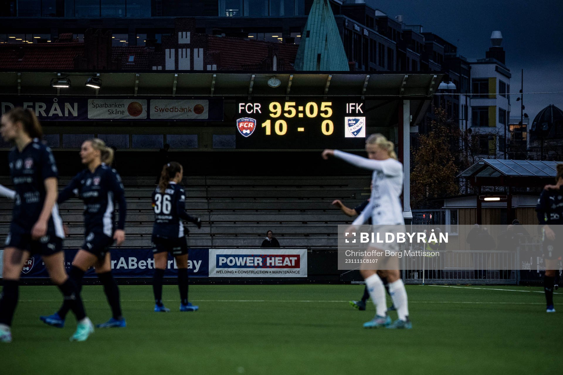 Resultattavla som visar 10-0