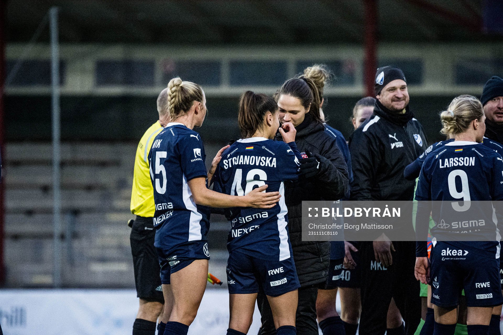 FC Rosengårds Mikaela Stojanovska och assisterande