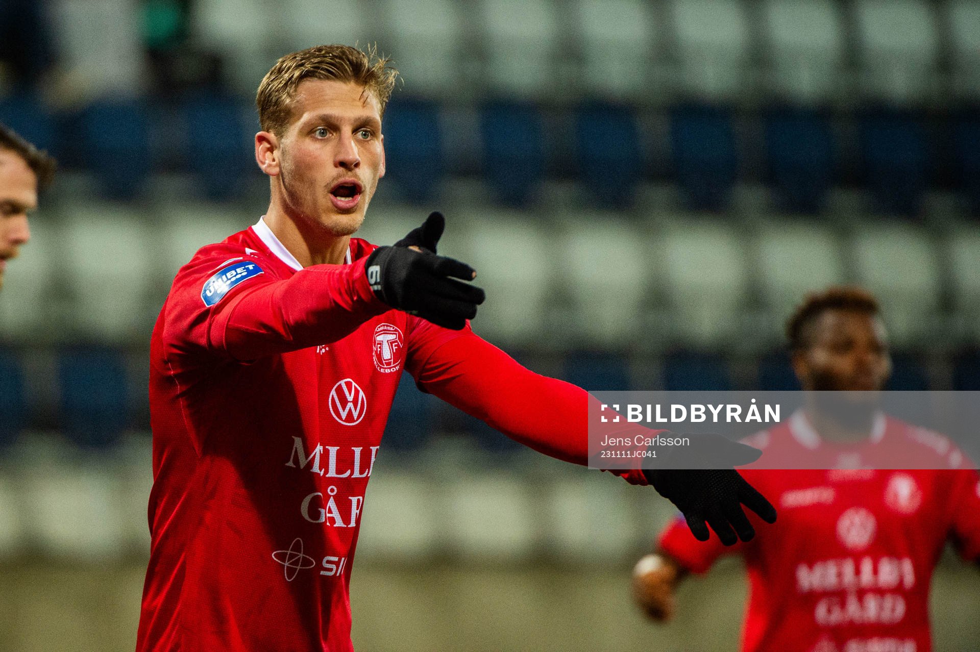 Trelleborgs Tobias Karlsson reagerar