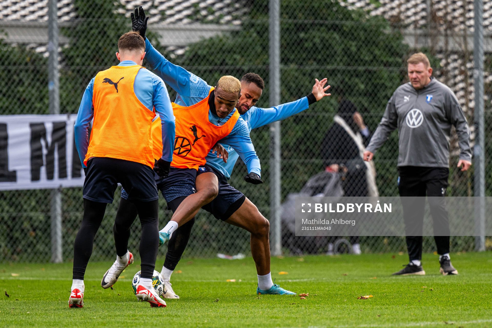 under en träning med Malmö FF