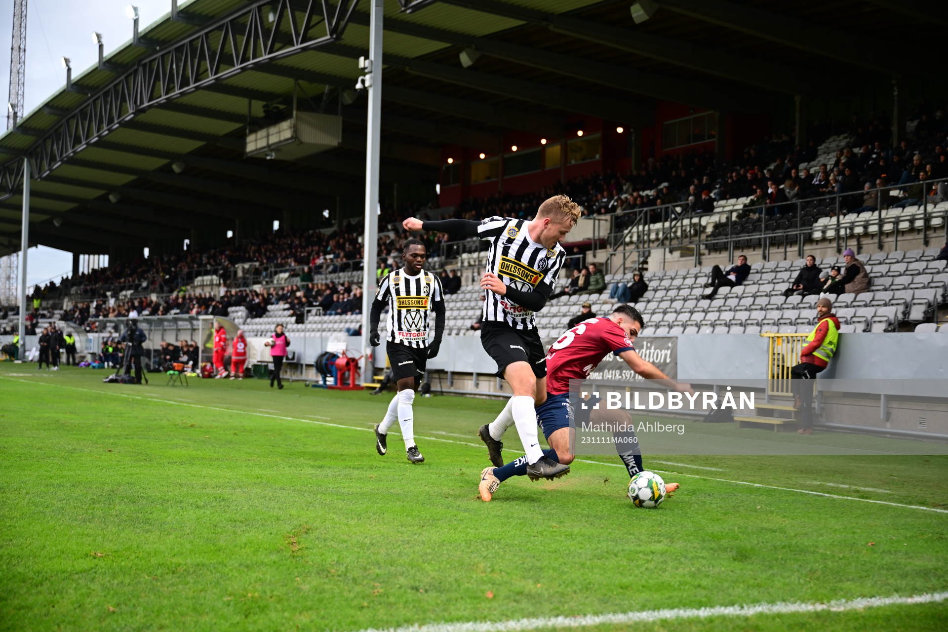 Landskronas Jesper Strid och Örgrytes Edi Sylisufaj