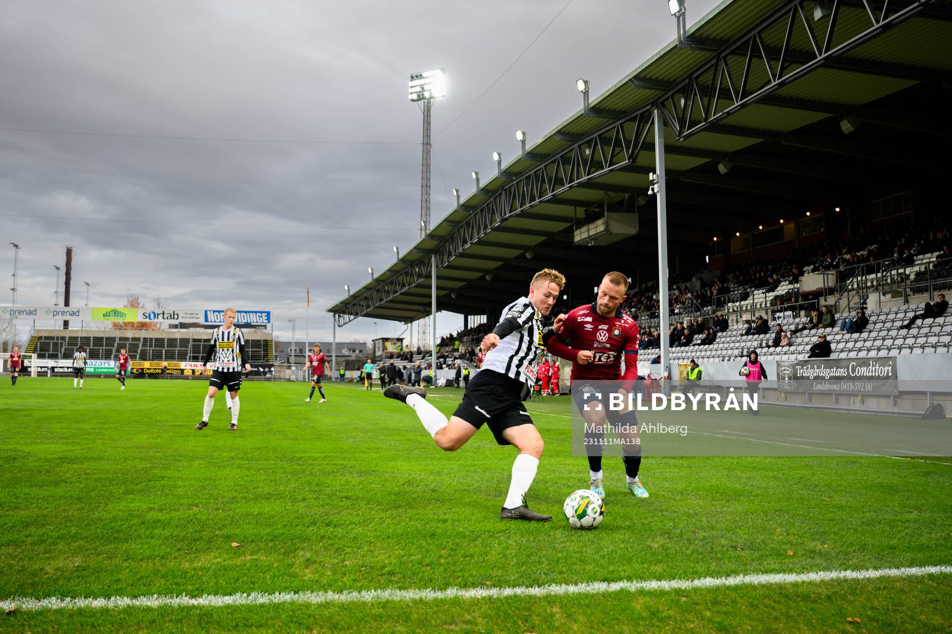 Landskronas Jesper Strid och Örgrytes Nicklas Bärkroth