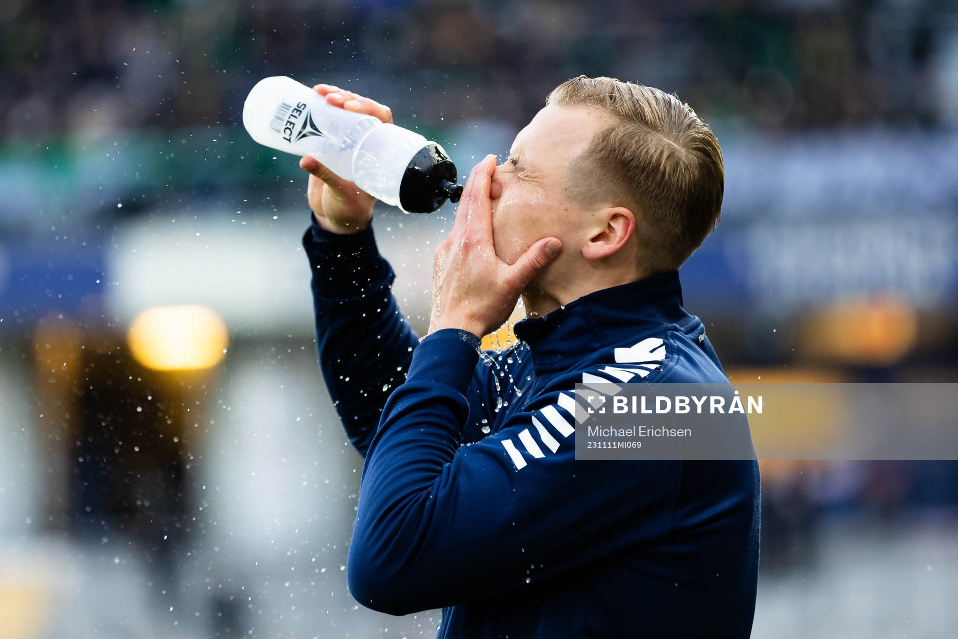 Utsiktens Jesper Brandt innan fotbollsmatchen i Superettan