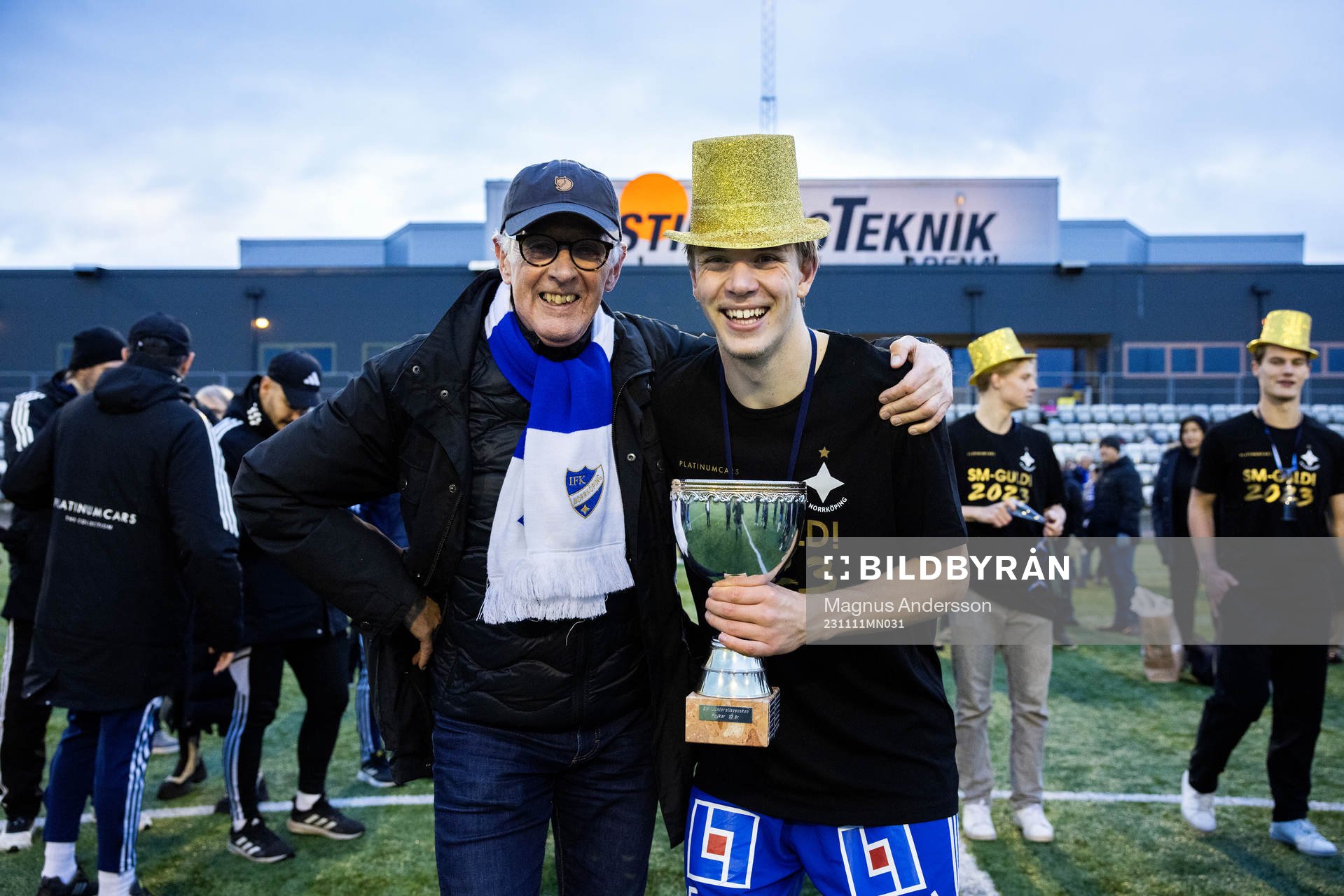 IFK Norrköpings Albin Tengbrand jublar