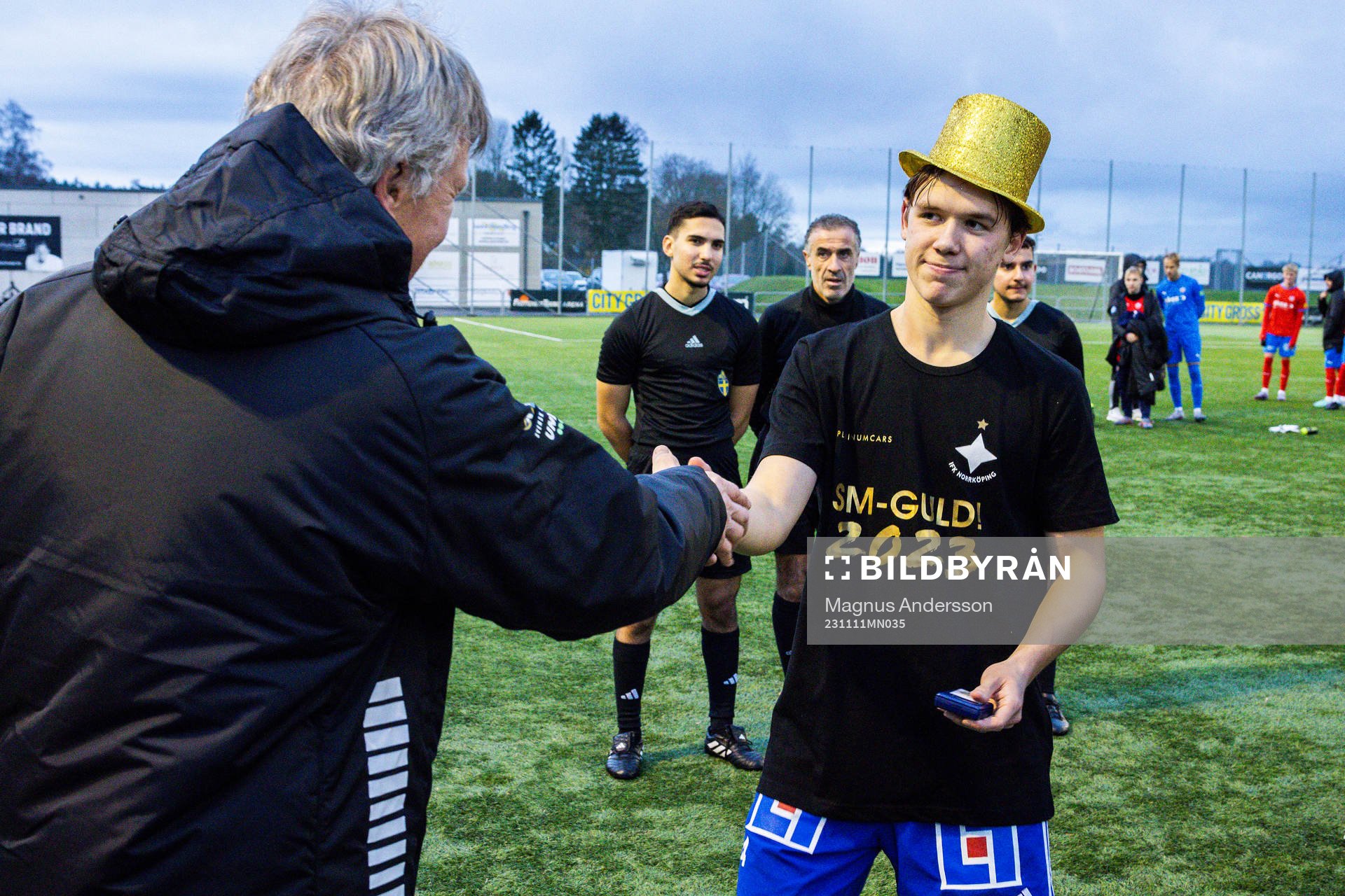 IFK Norrköpings Ture Sandberg jublar