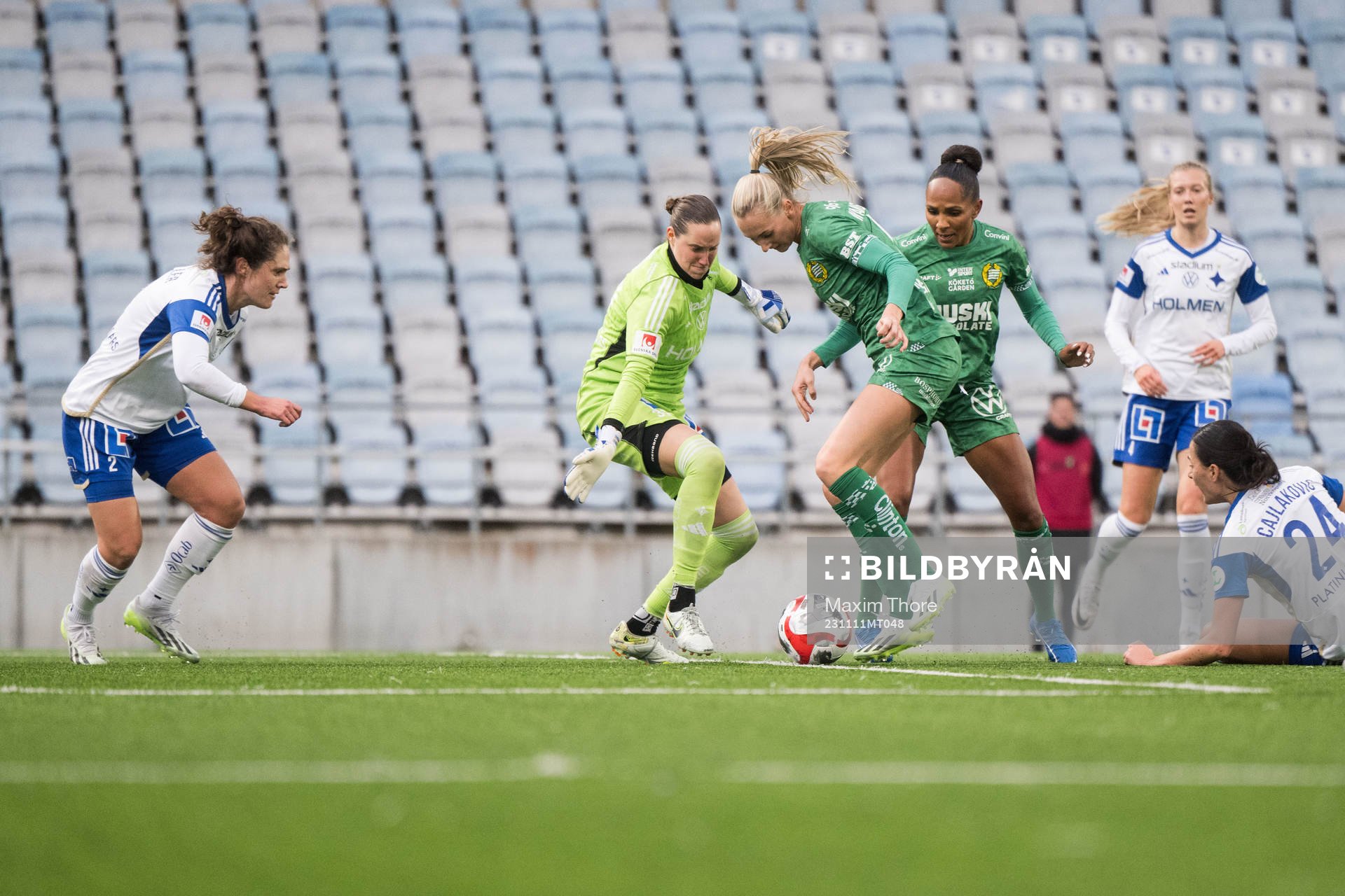 IFK Norrköpings Emma Lind och Hammarbys Ellen Wangerheim