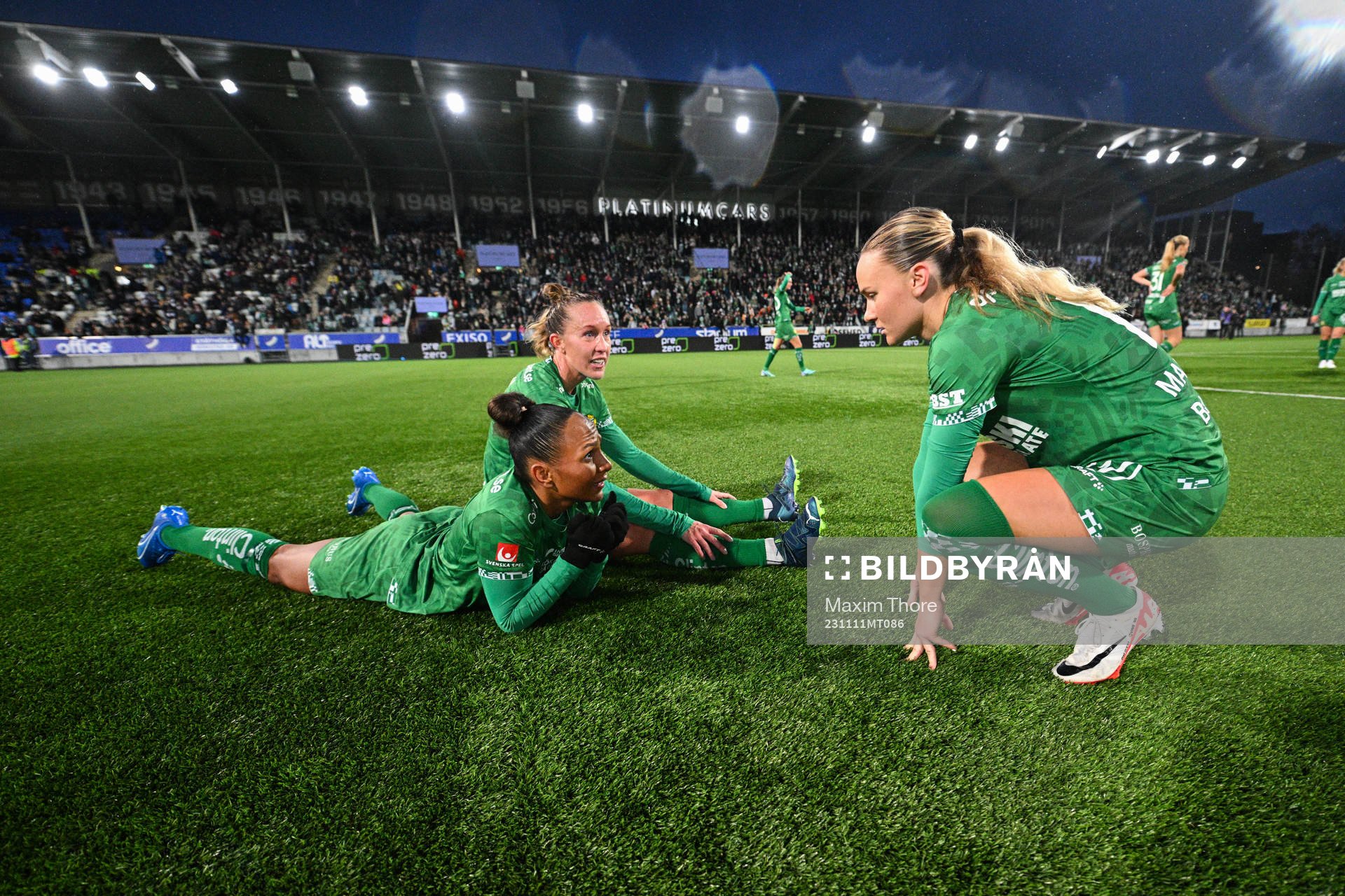Hammarbys Madelen Janogy, Julia Roddar och Matilda Vinberg