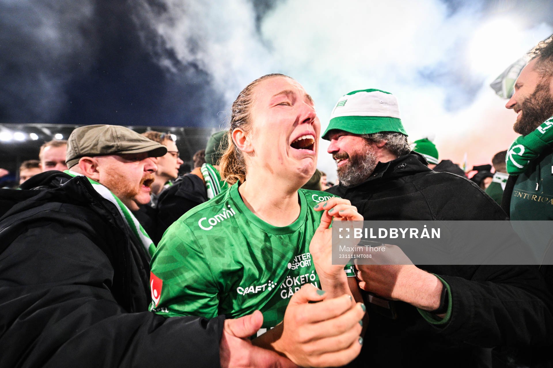 Hammarbys Emma Westin jublar