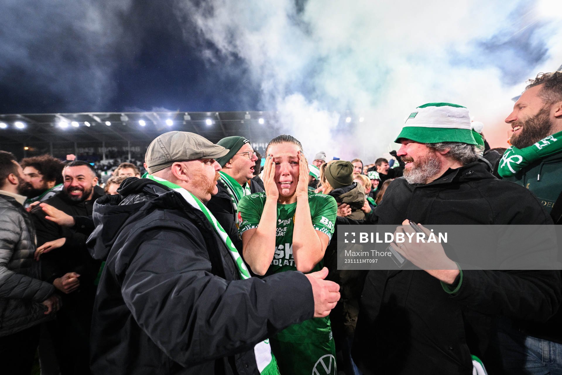 Hammarbys Emma Westin jublar