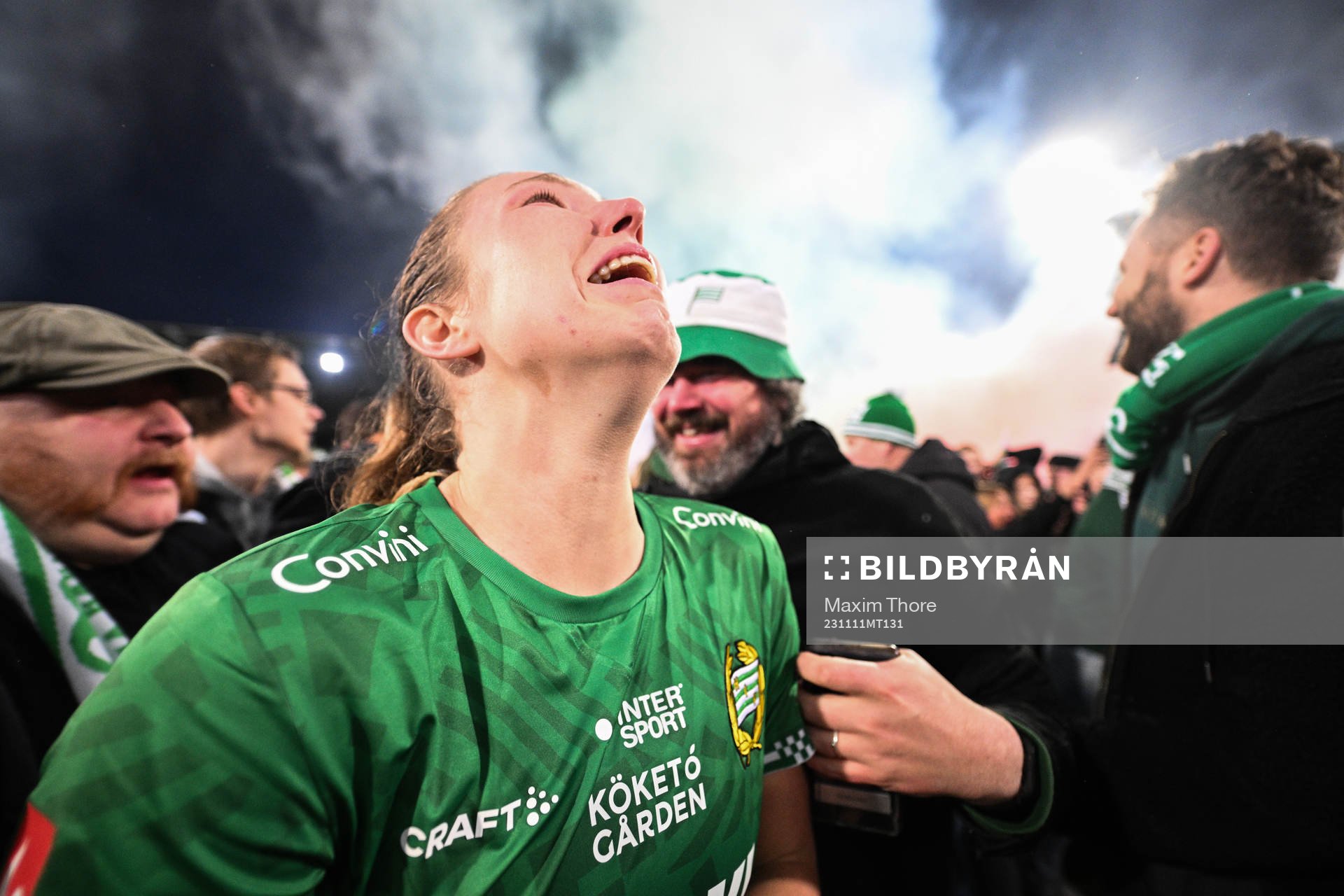 Hammarbys Emma Westin jublar