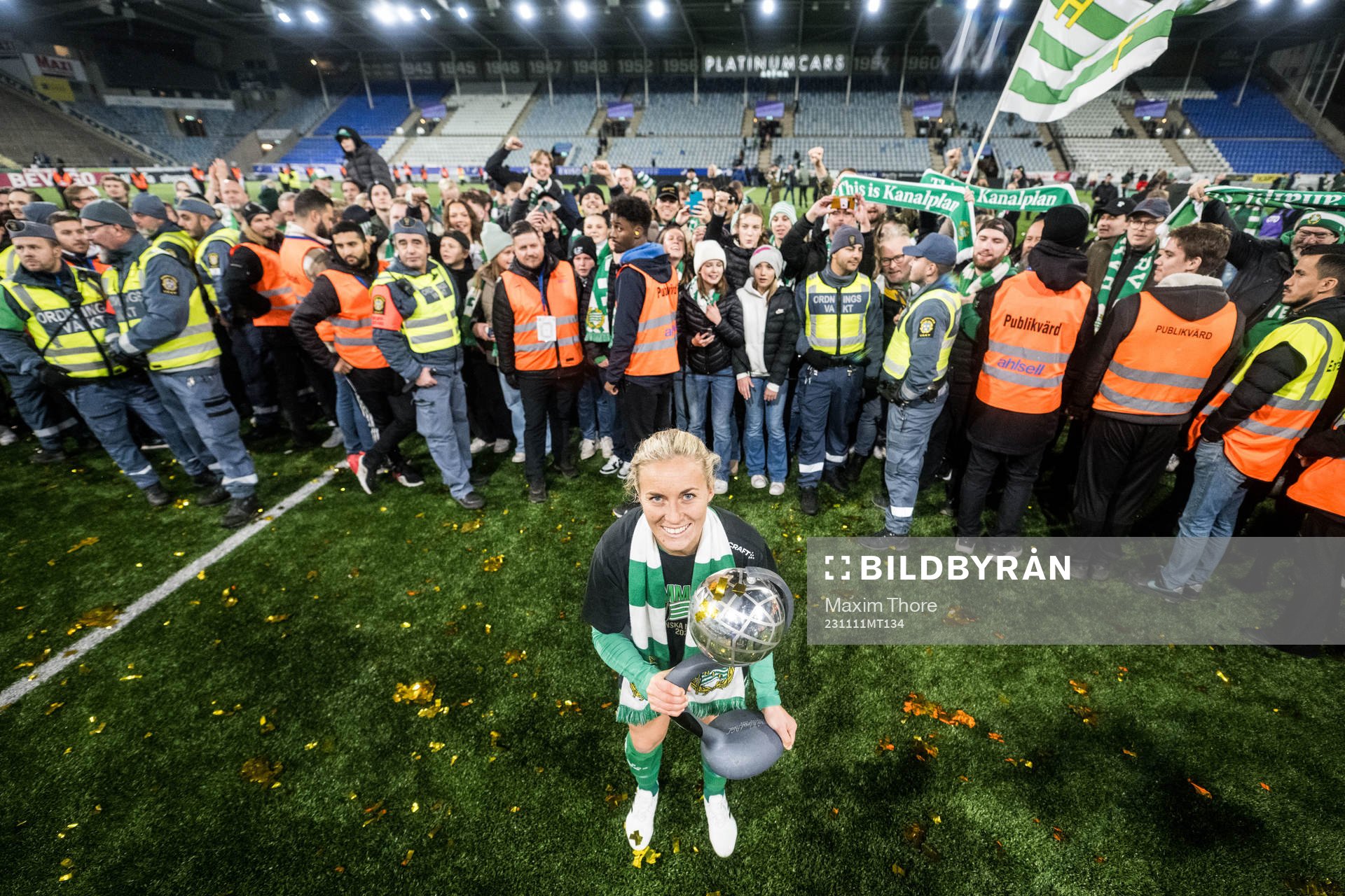 Hammarbys Ellen Gibson jublar