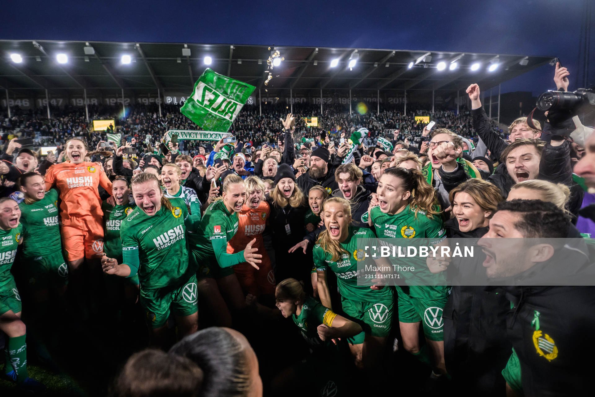 Hammarbys Smilla Holmberg och tränare Pablo Pinones-Arce