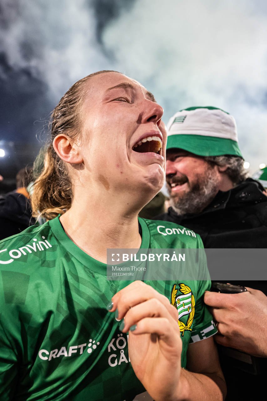 Hammarbys Emma Westin jublar över SM-guldet