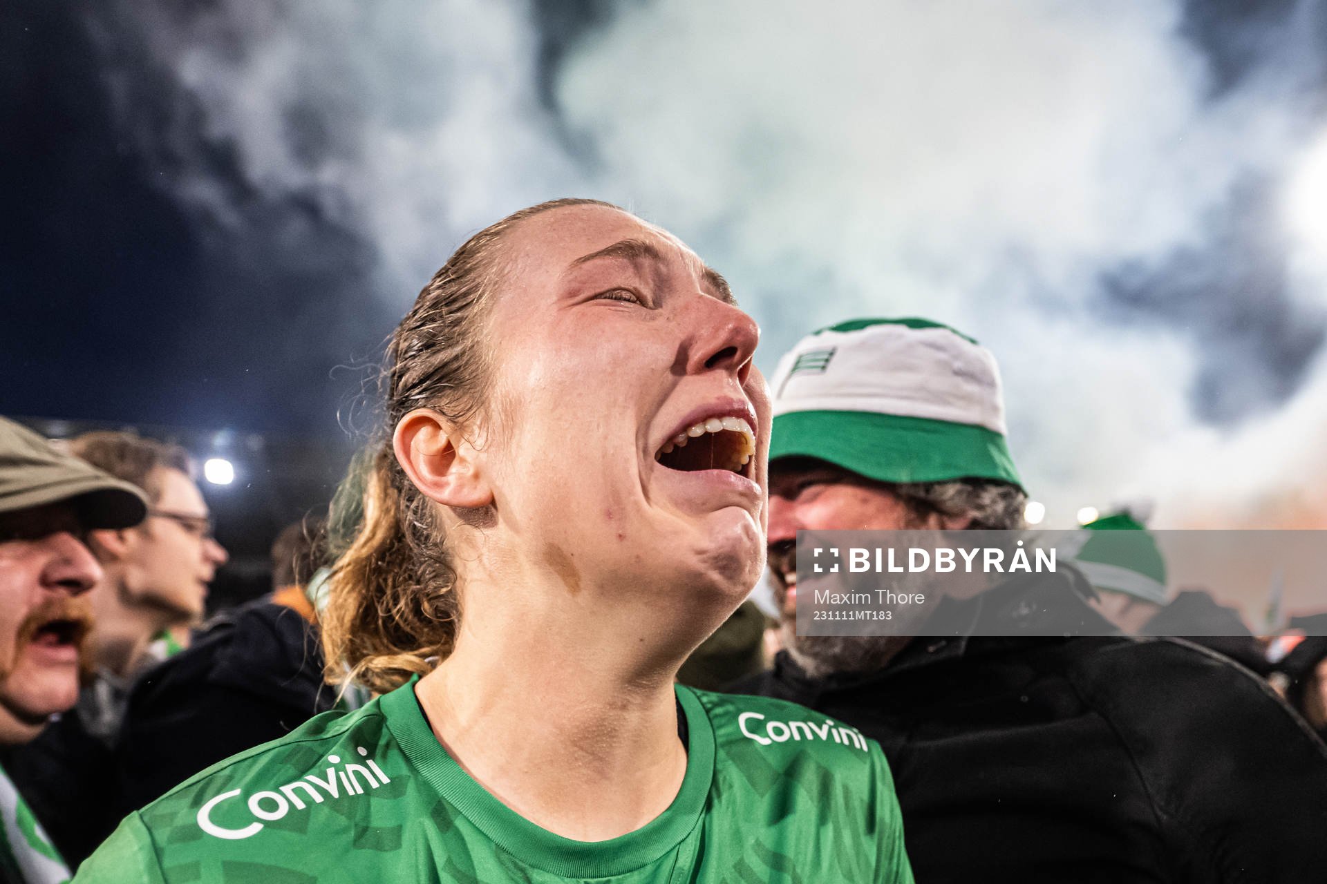 Hammarbys Emma Westin jublar över SM-guldet