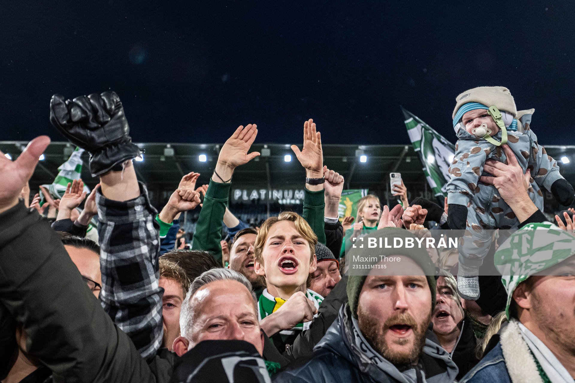 Hammarbys supportrar jublar över SM-guldet