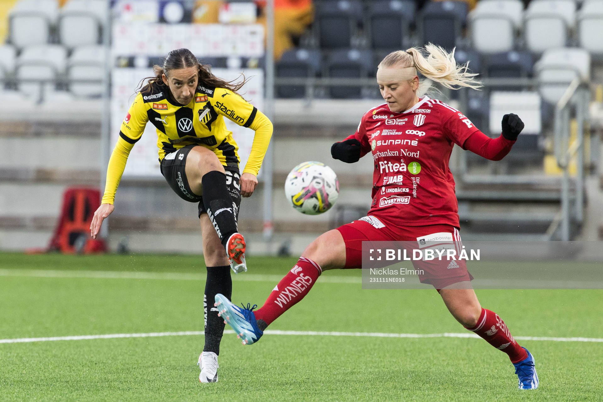 Häckens Rusul Rosa Kafaji och Piteås Wilma Carlsson