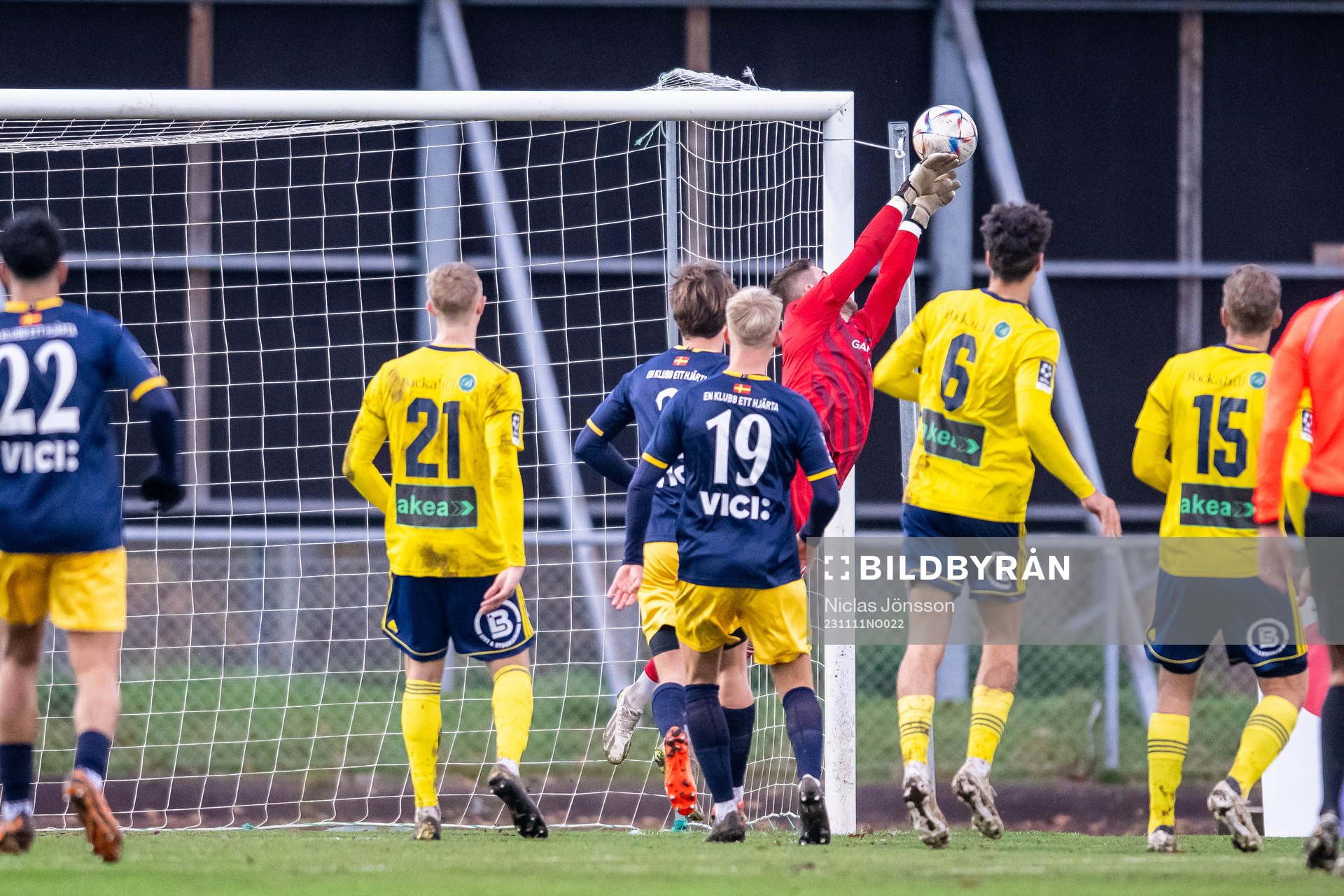 Ängelholms målvakt Robin Streifert