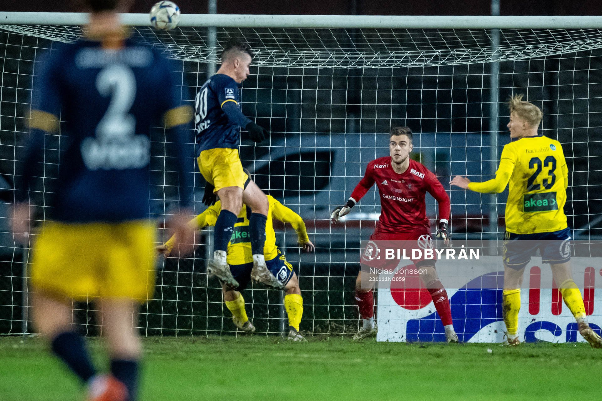 Ängelholms målvakt Robin Streifert