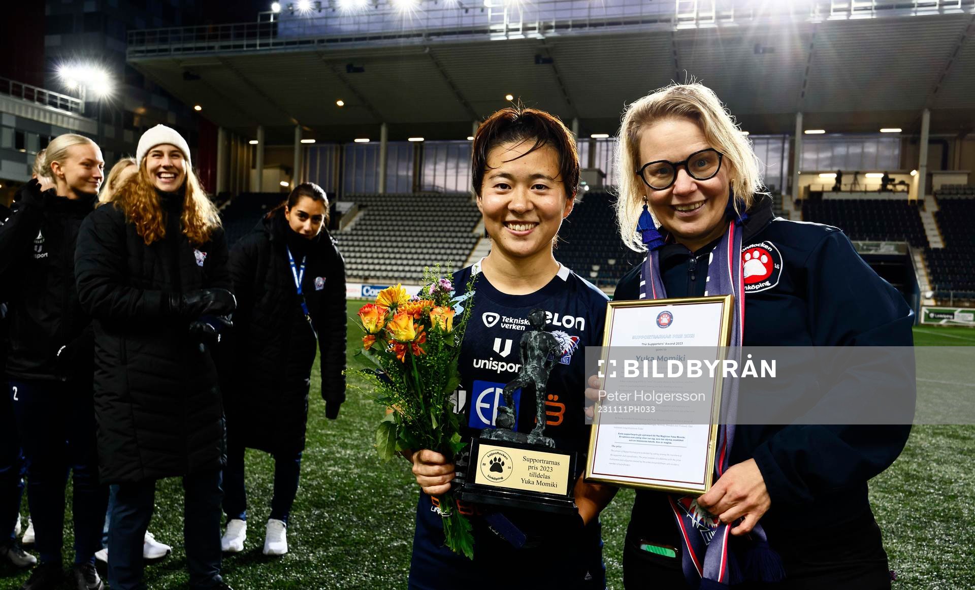 Linköpings Yuka Momiki med supportrarnas pris