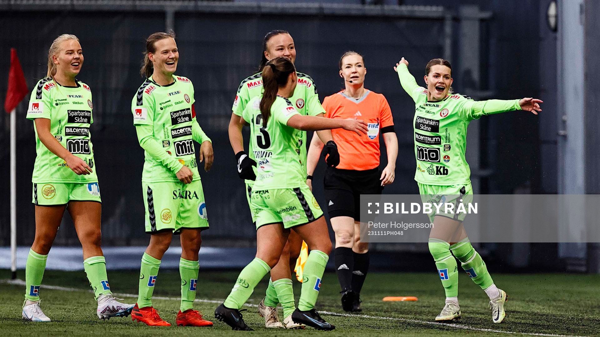 Kristianstads Tilda Persson jublar