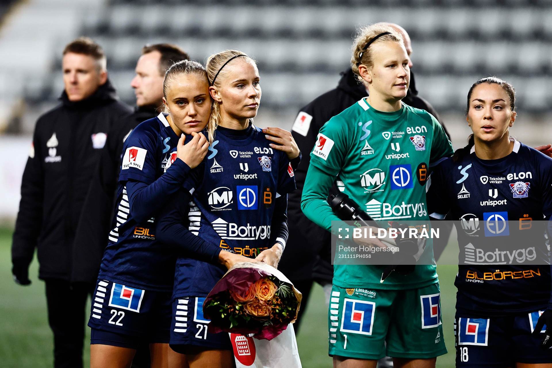 Linköpings Alva Selerud, Stina Lennartsson, målvakt Cajsa