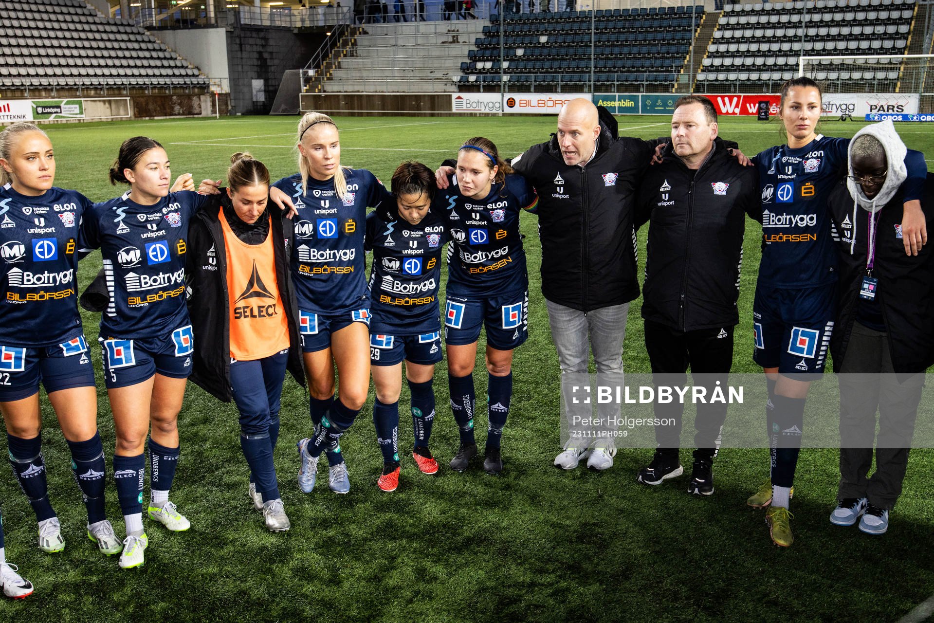 Linköpings tränare Anders Jacobson med spelare