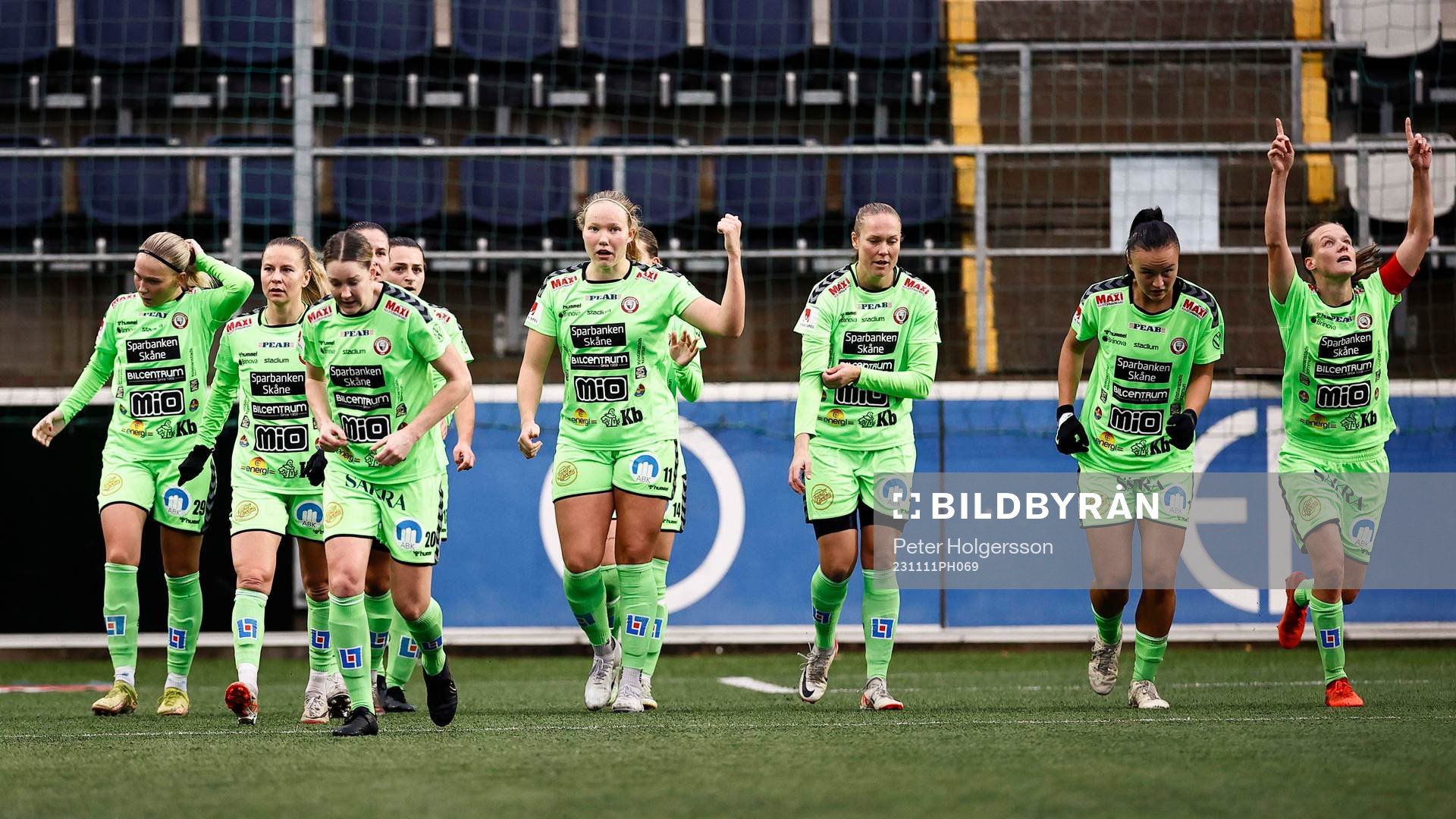 Kristianstads spelare jublar
