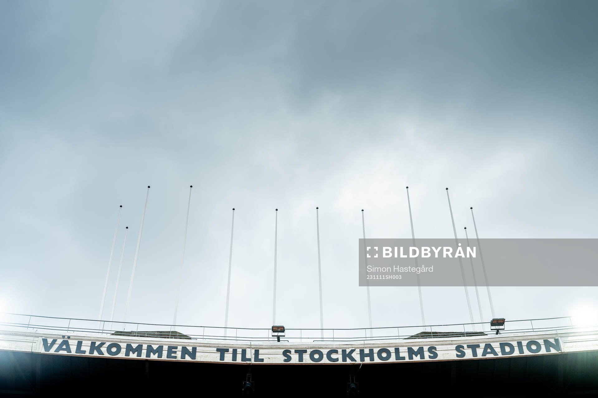 Stockholms Stadion inför fotbollsmatchen i Damallsvenskan mellan Djurgården och IK Uppsala den 11 november 2023 i Stockholm. 