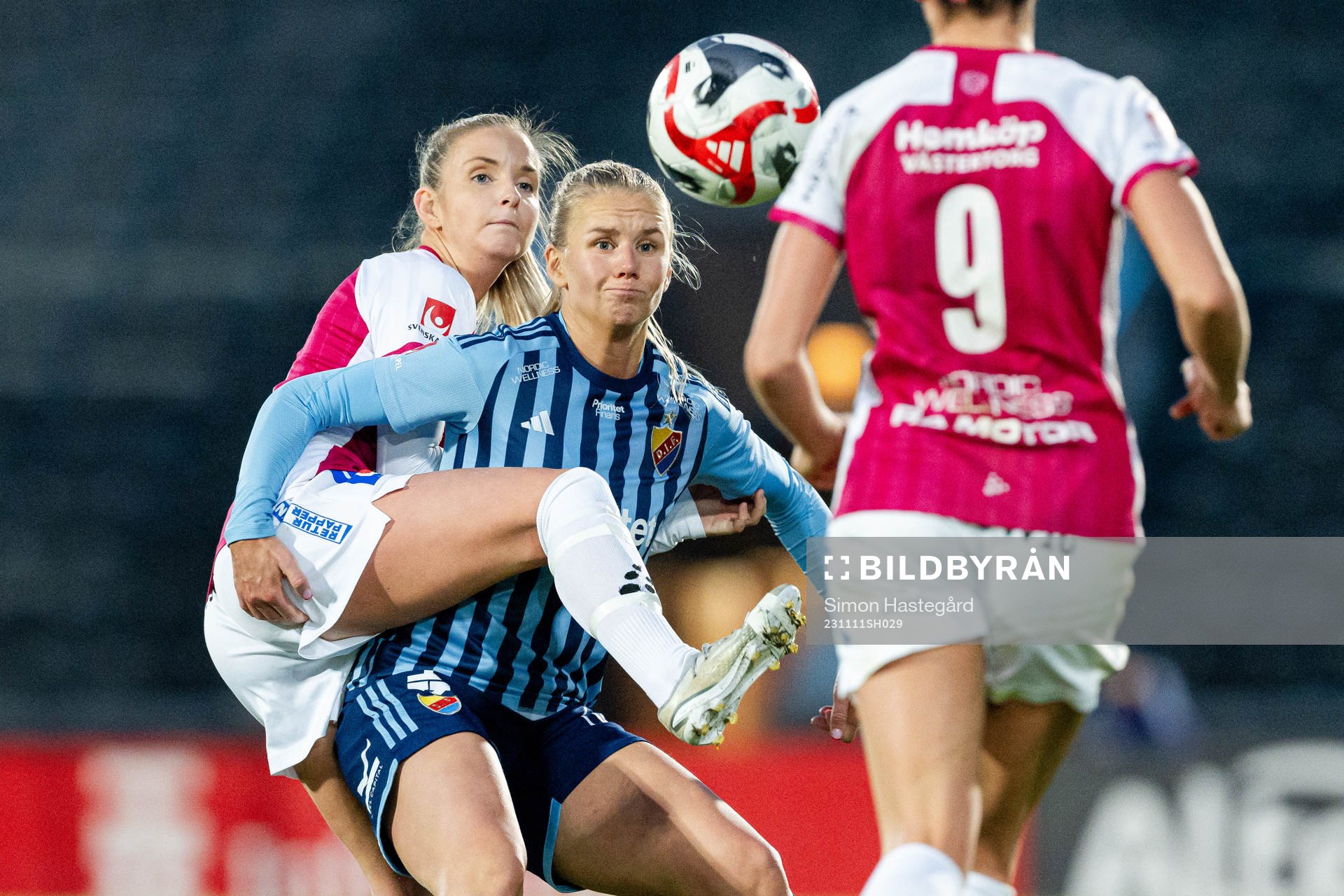 Uppsalas Ellinor Johansson och Djurgårdens Nellie Lilja